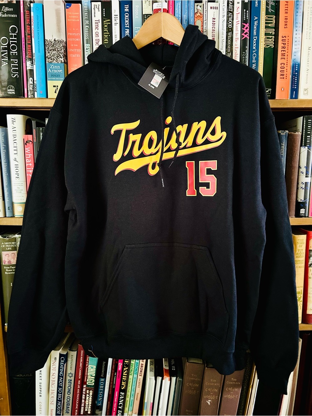 NWT USC Sarac 15 Black Water Polo Urban Champs Official NIL Hoodie Sweatshirt M